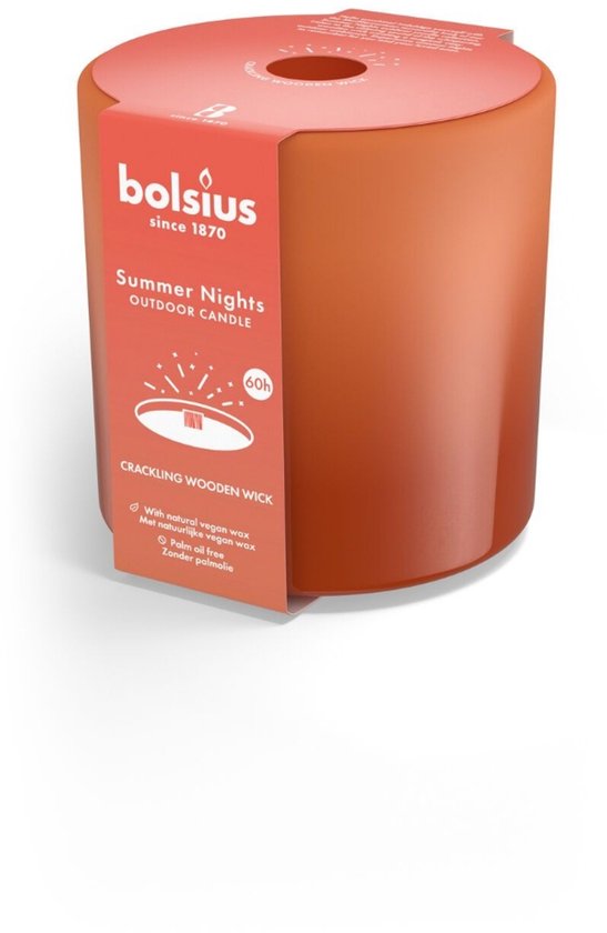 Bolsius Buitenkaars Summer Nights - 10 cm / ø 10 cm