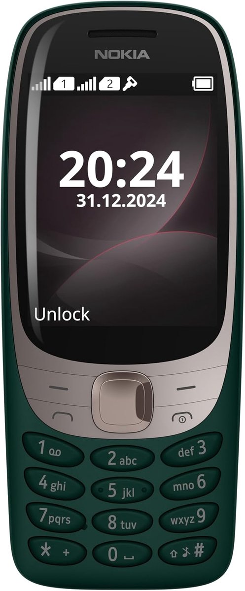 Simvrije Mobiele Telefoon - Basis Smartphone - Dagelijks Bellen - Ontgrendeld Voor Netwerk - 2.8 Inch Scherm - Groen