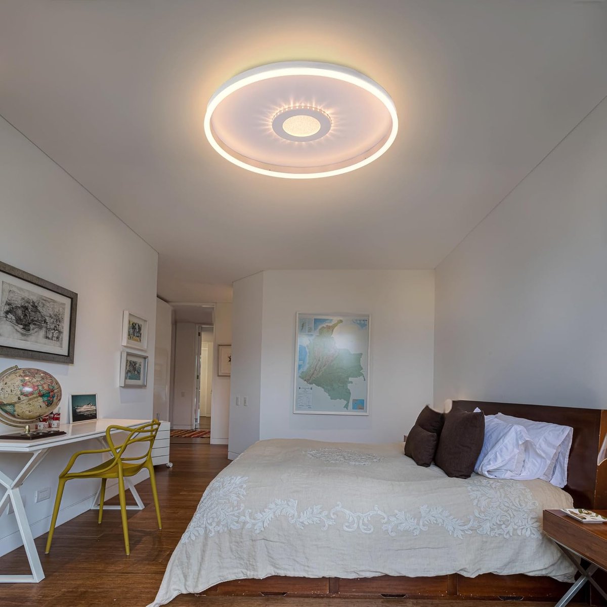 LED Plafondlamp - Moderne Lamp - Woonkamer Verlichting - Met Afstandsbediening - 40cm Diam