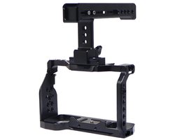 Geschikt voor 1/4 "& 3/8" Draad Side Top Handgreep Camera Cage Rig voor Geschikt voor Sony Alpha 7C A7C