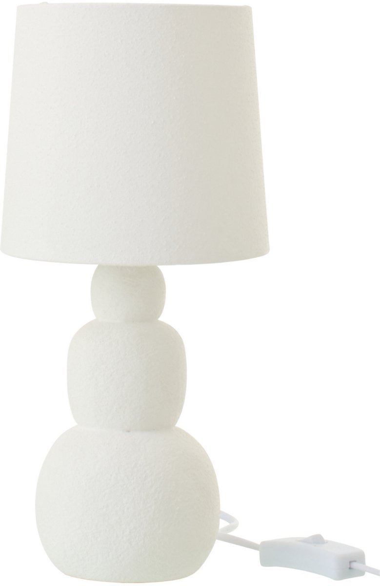 J-Line tafellamp Renee - keramiek - wit - small