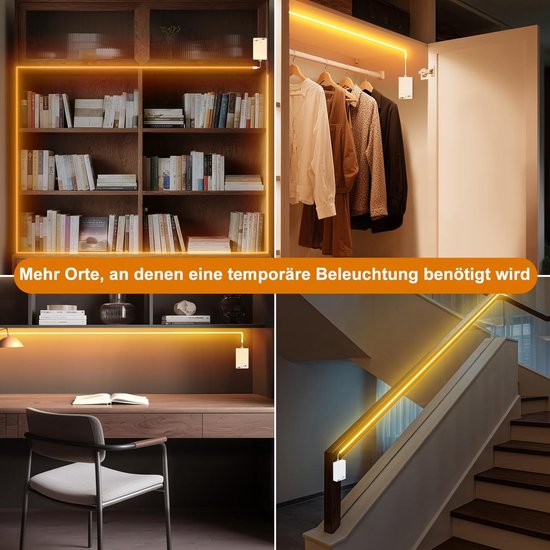Ledstrip met sensor - Lichtstrip beweging - Kast en trap verlichting ...