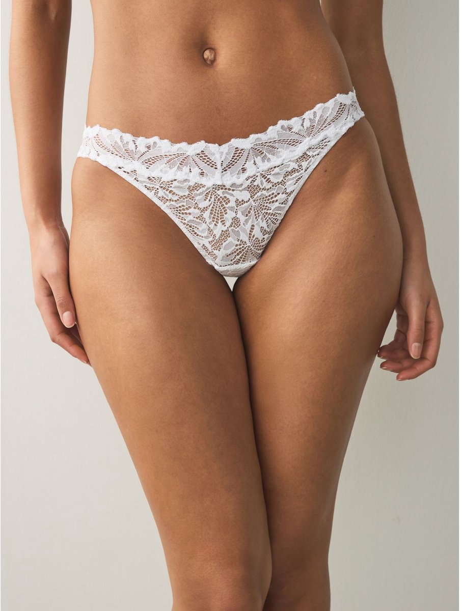 Next - Dames - Set van 2 kanten Ultimate Comfort strings - Wit