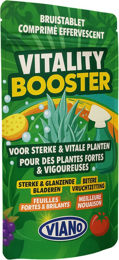 Viano vloeibare meststof Vitality Booster - 20x5g - Combineert stikstof, kalium en...