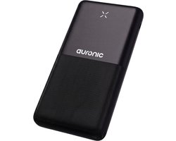 Auronic Powerbank 30.000 mAh - 22.5W Snellader via USB-C, USB-A, Micro-USB - Inclusief Kabel - Universeel - Quick Charge - Noodpakket - Zwart