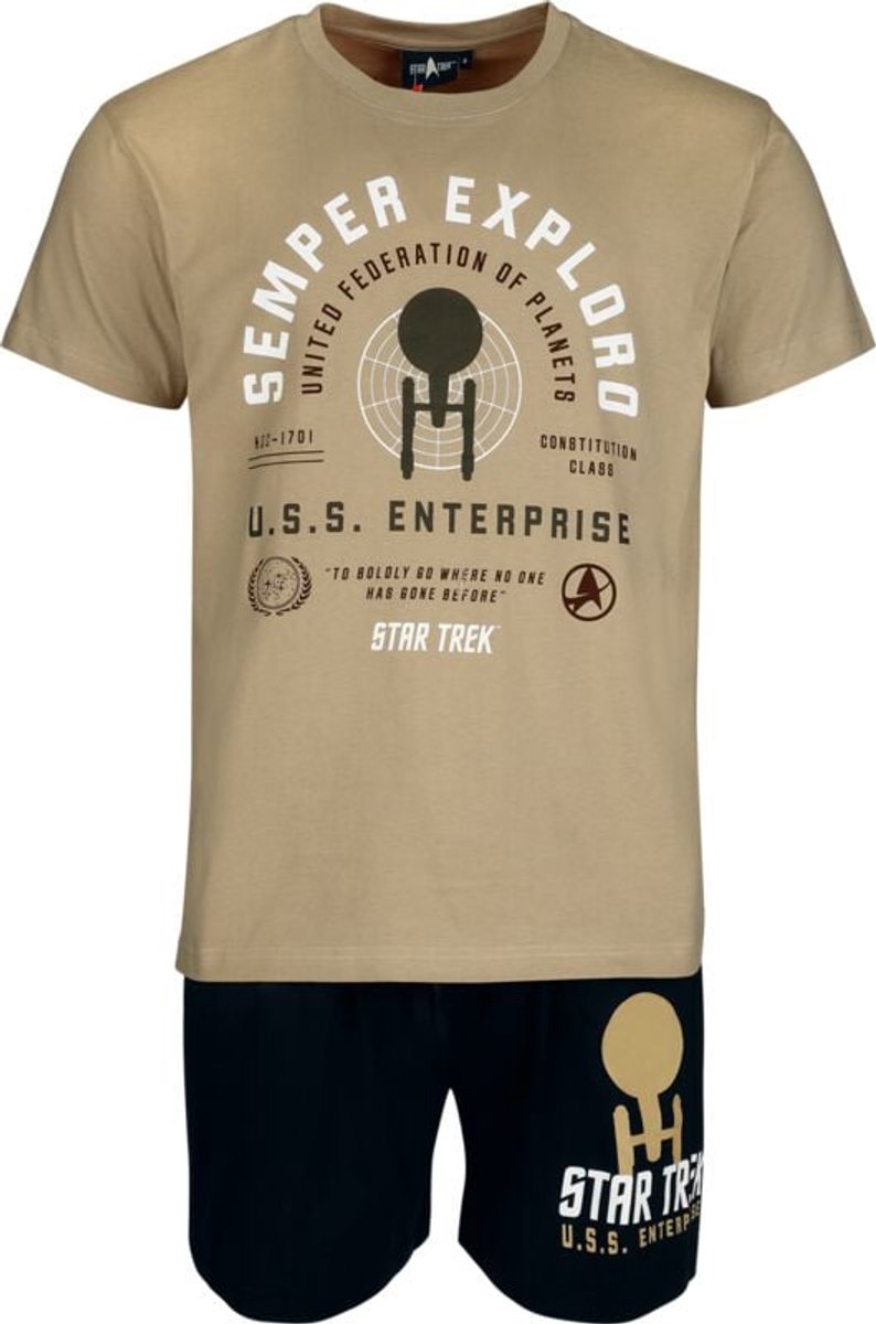 Star Trek Semper Exploro Pyjama meerkleurig Katoen -