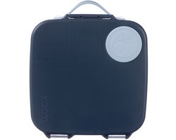 b.box Lunchbox | Jumbo Bentobox met 4 Vakken (2 Lekvrij), Afneembare Scheidingswand, Gelkoelelement | Ideaal voor School | Vanaf 3+ | Inhoud 2L