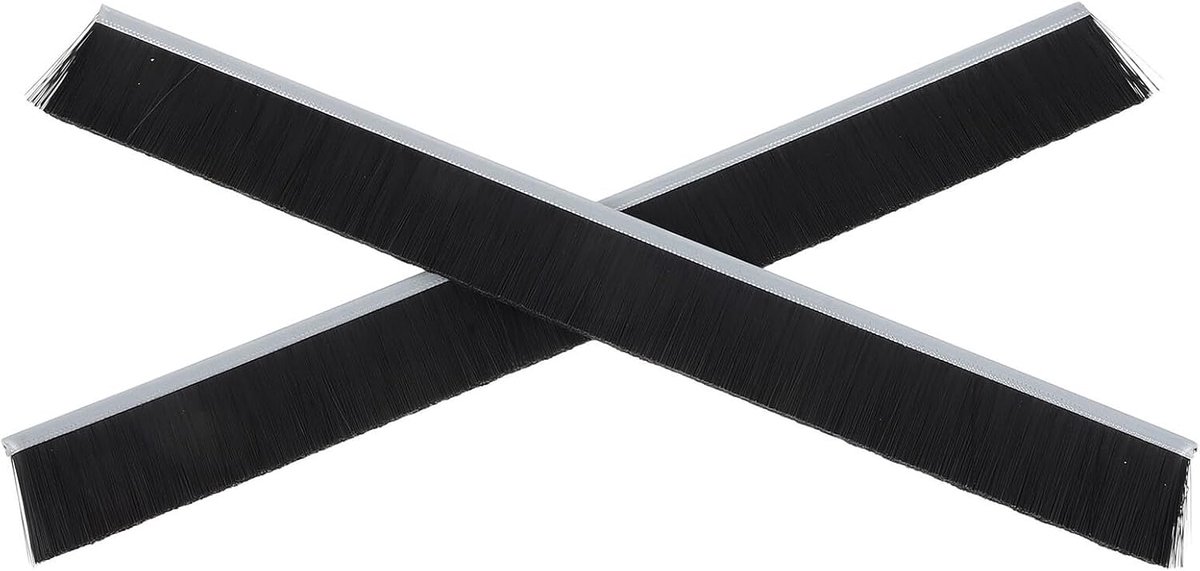 Brievenbus Afdichtstrip - Veegborstel Deur - Post Beschermen - Weerbestendig Nylon - 30cm Lengte - Zwart