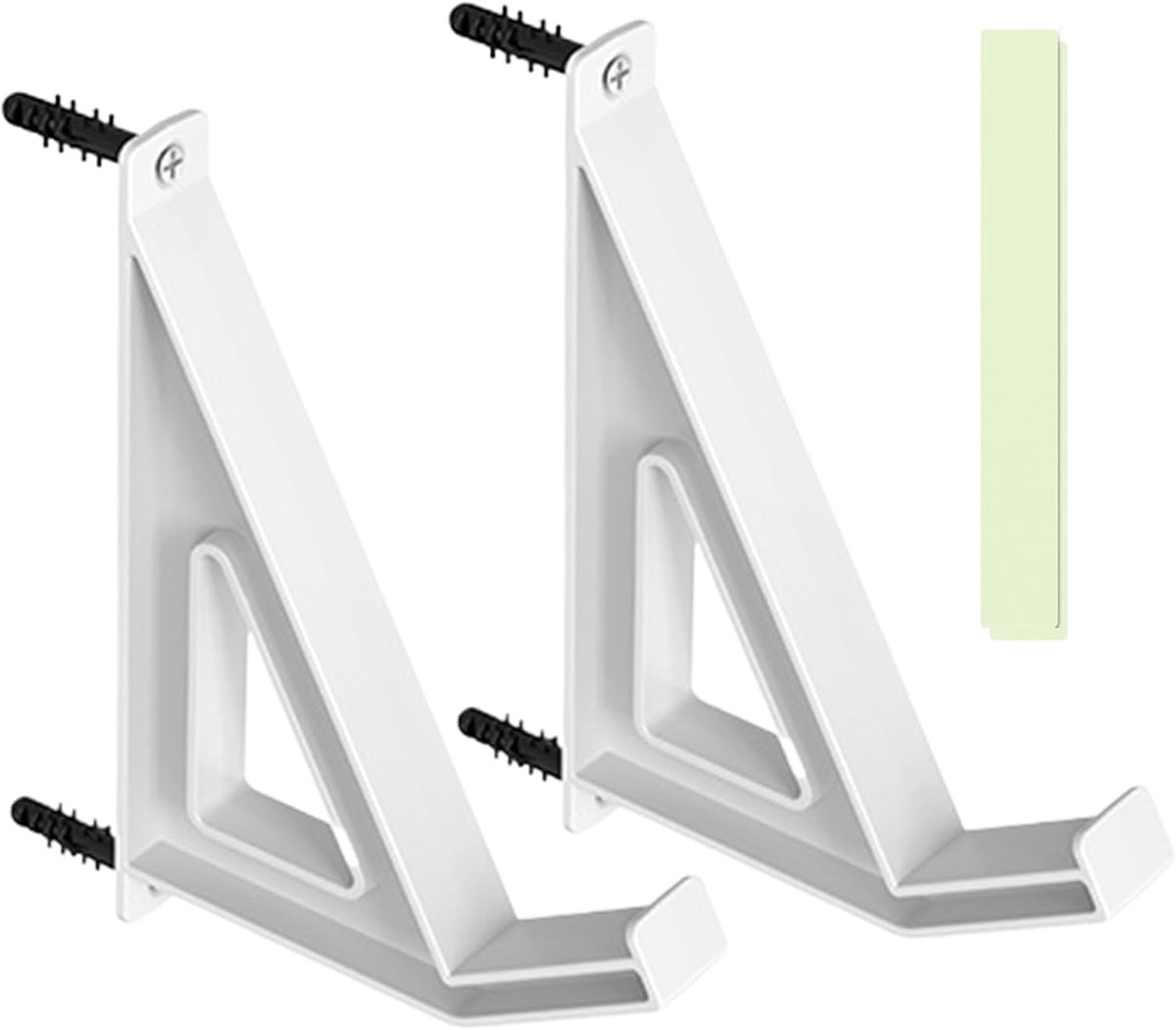 Laptop Wandhouder - Computer Plank - Ruimte Besparen - Verstelbaar Ontwerp - 14.7 x 6.5 cm - Wit