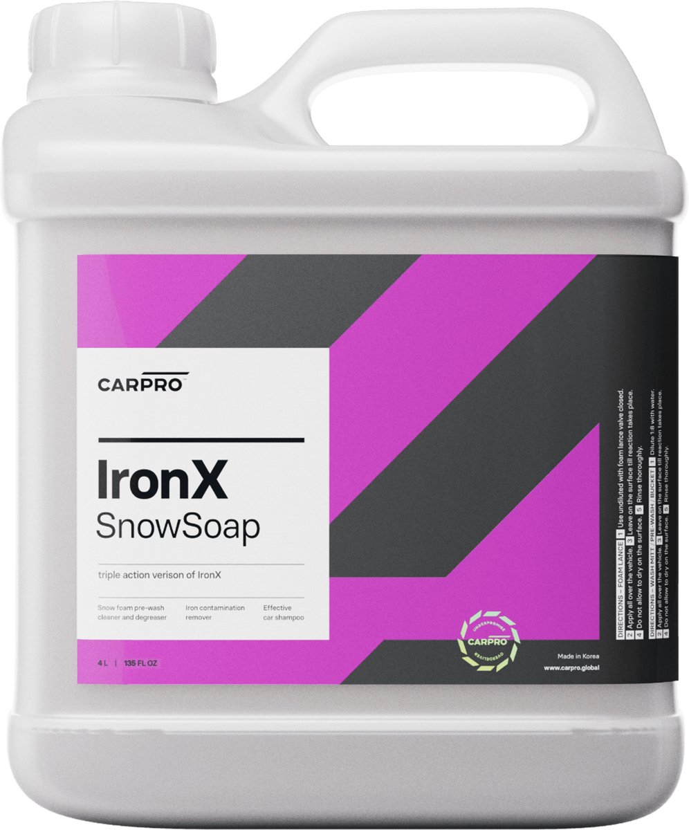 CarPro IronX Snow Soap 4000ml - Snowfoam & Autoshampoo