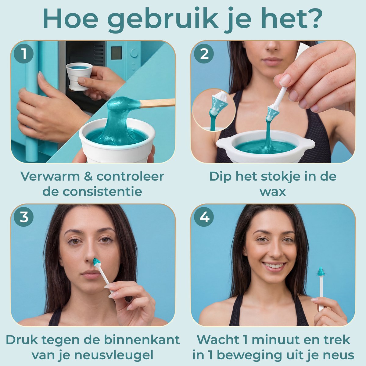 Neuswax - Allergeenvrij - Tot 10 Behandelingen - Cerabella® Ontharings Neus Wax Set - Neusontharing - Neushaartjes Verwijderen - Neushaar Waxen - Nose Wax Kit - Wax Parels - 100gr Wax Beans — cadeau in Cadeau-ideeën - foto 7