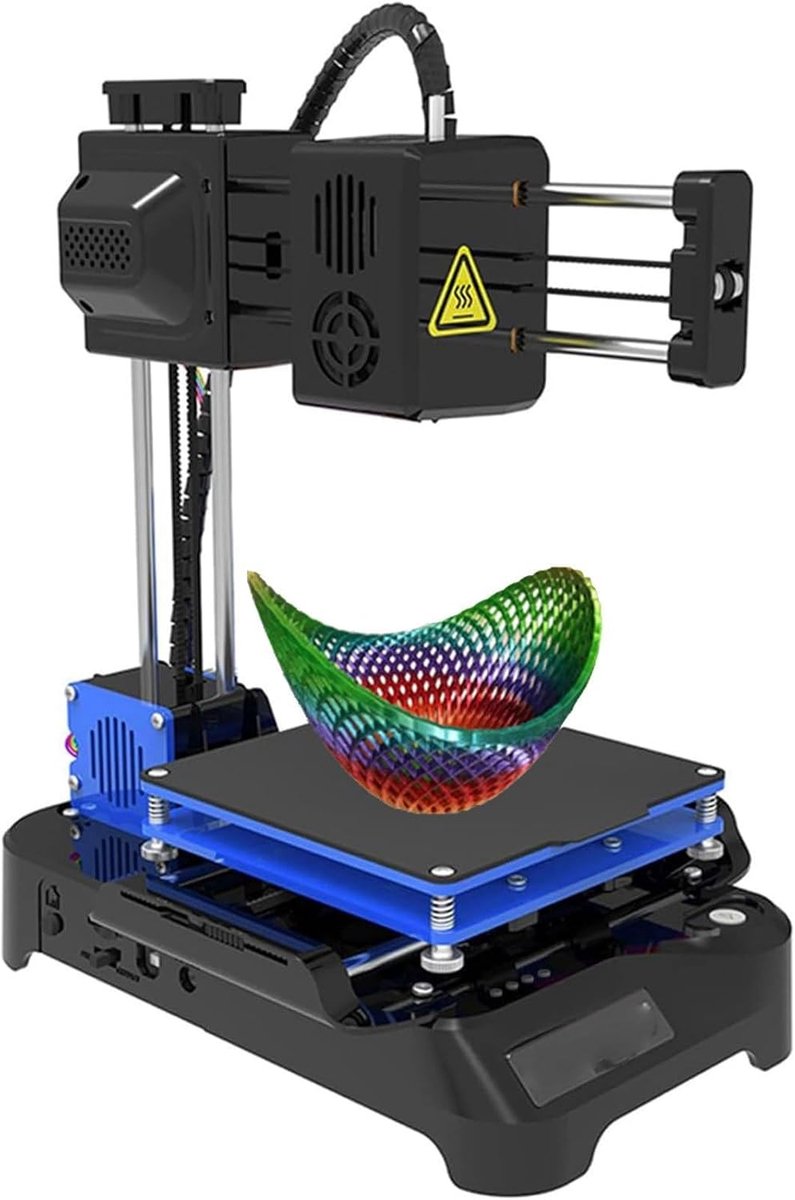 Mini 3D Printer - Desktop Model - Hobby Projecten - Stil Printen - 100x100x100mm - Zwart