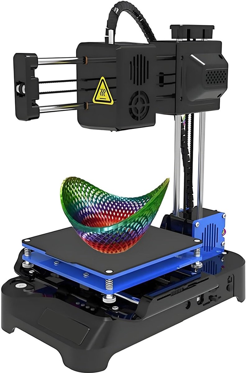 Mini 3D Printer - Desktop Kit - Hobby Projecten - Stil Printen - 100x100x100mm Printformaat - Zwart