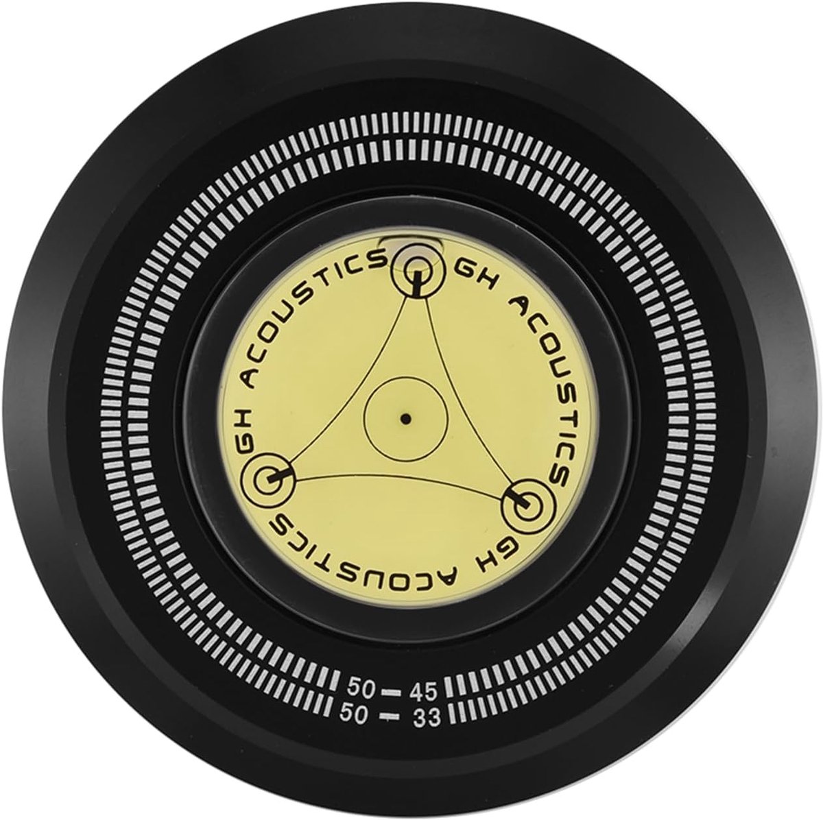 Platenspeler Stabilisator - Record Gewicht - Muziek Luisteren - Ingebouwde Waterpas - 7 mm Spilgat - Zwart