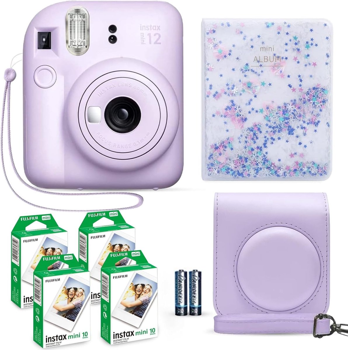 Direct Klaar Camera - Instant Camera - Foto's Maken - Inclusief Film en Album - Lila Paars