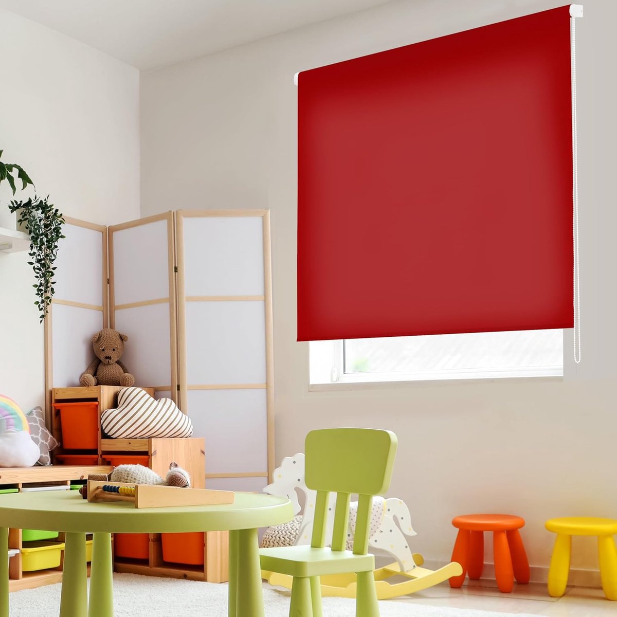 Lichtdoorlatend rolgordijn - Linnen raambekleding - Privacy in huis - Lichtdoorlatend en i
