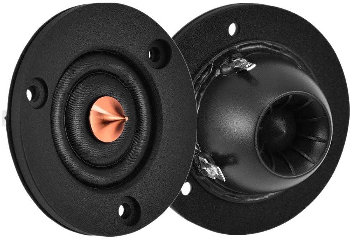 Allecto - Auto tweeters - 5cm - 4 Ohm - 30W - Composiet dome - Hoge en diepe bass - Auto audio upgrade - Zwart - Geluidskwaliteit - HiFi geluidssys...