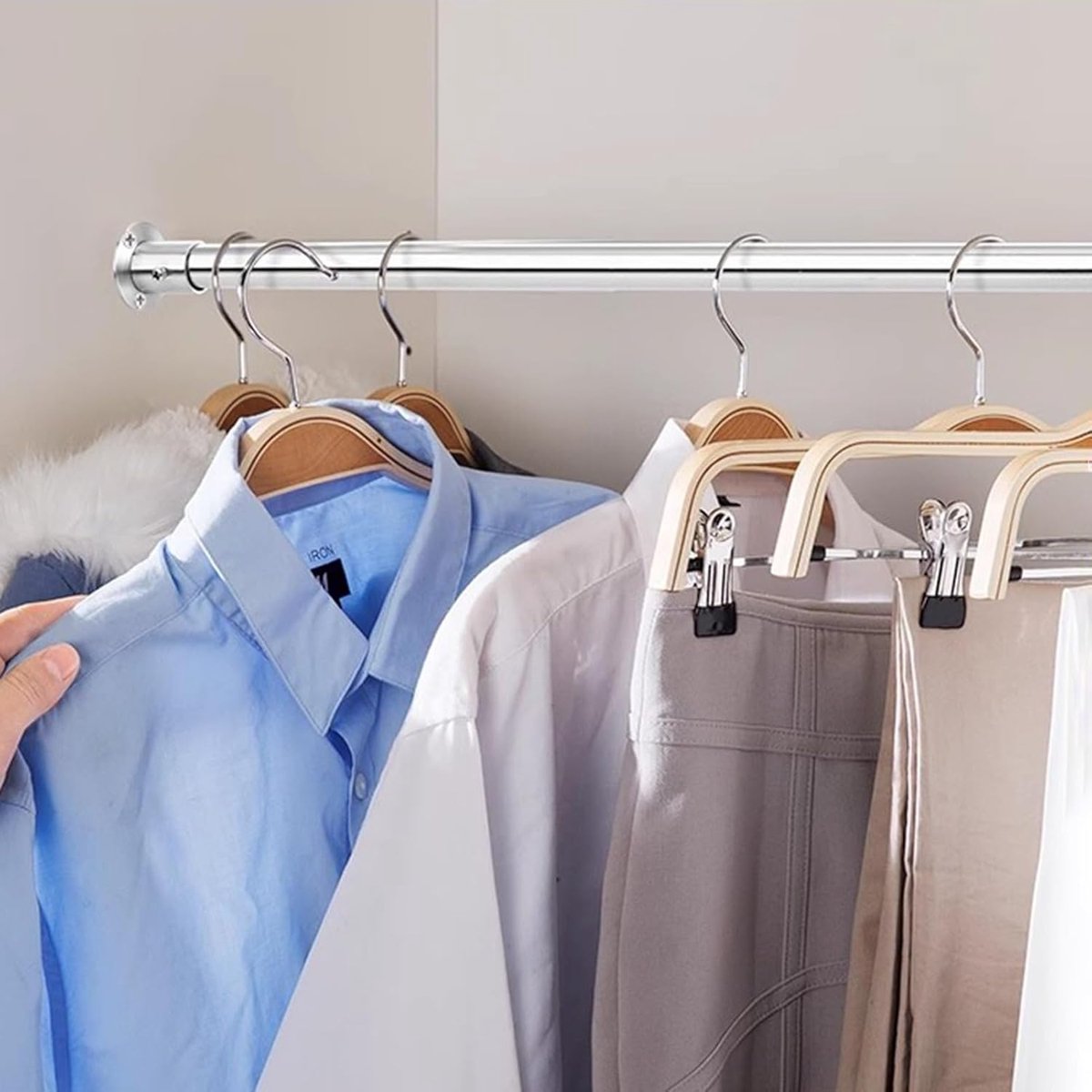 Garderobestang - Kledingstang Kast - Kleding Ophangen - Uitschuifbaar & Sterk - 60-220 cm