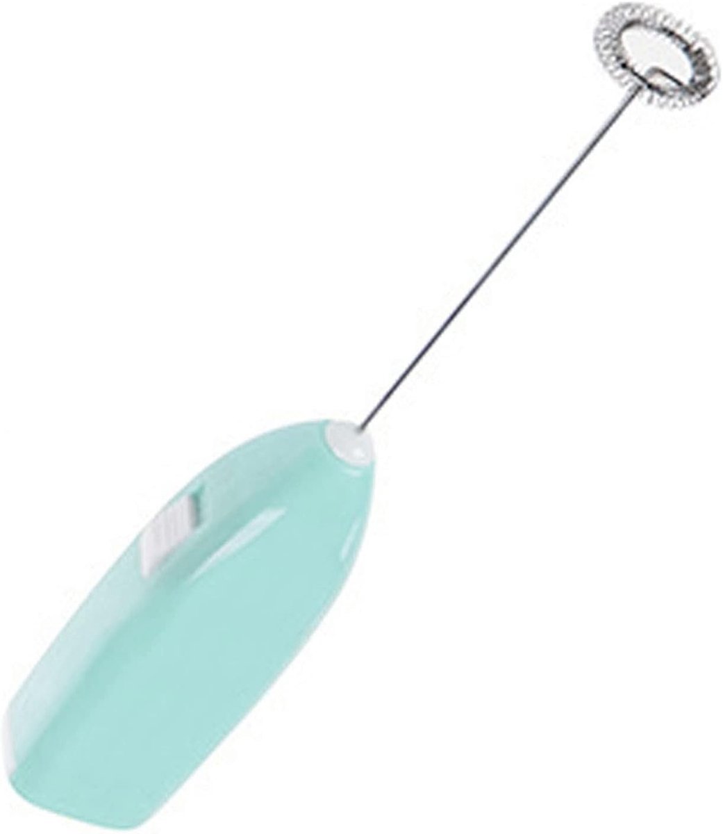 Elektrische Handmixer - Draadloze Mixer - Koffie Melk Mengen - Compact Batterijvoeding - 8x1.4 Inch - Blauw