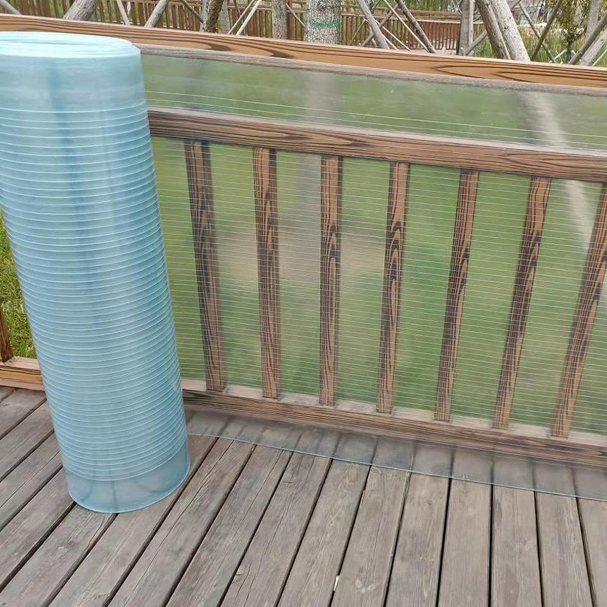 Kunststof Dakplaat - Polycarbonaat Plaat - Bescherming Buiten - Uv Bescherming - 0.6x1 Meter - Transparant