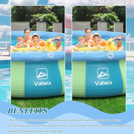 Reparatieset - Waterdichte Patches - Snelle Herstellingen - Hoge Sterkte Lijm - 15x4x3 cm van Merkloos — afbeelding 3