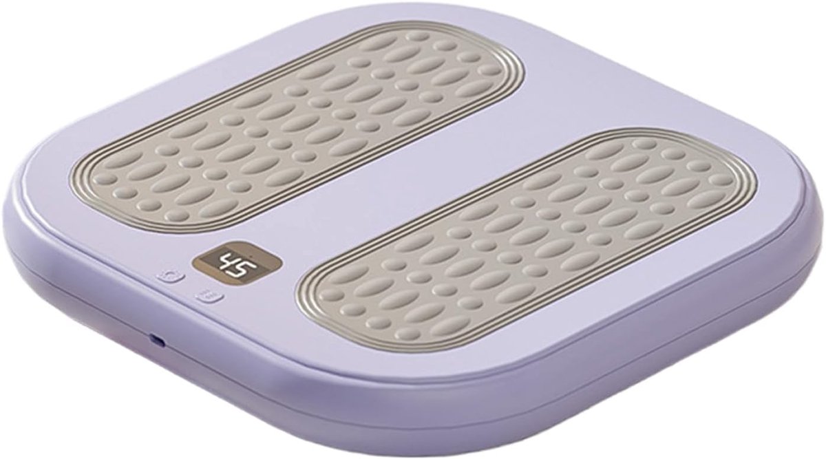 Voetmassage Apparaat - Voetenwarmer Triller - Ontspanning Binnen - Drie Verwarmingsniveaus - 31 x 31 x 6 cm - Paars Groen