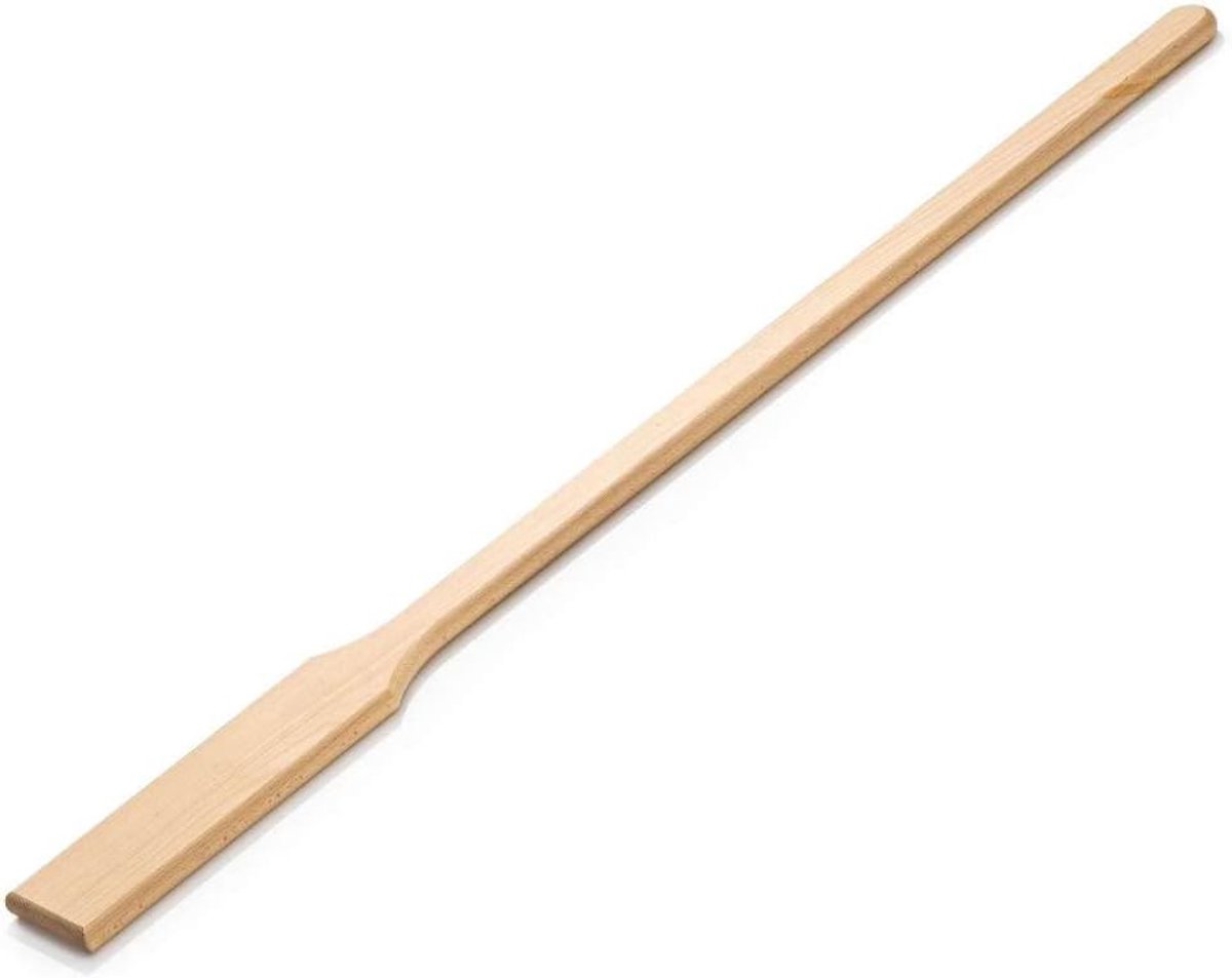 Houten Roerder - Keukenmixer Lepel - Gerechten Bereiden - Natuurlijk Beukenhout - 125 cm Lengte - Naturel