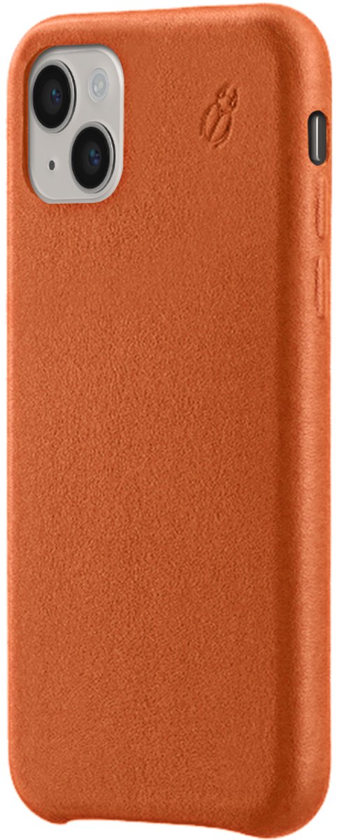 BeetleCase, Geschikt voor Apple iPhone 11 Premium leren hoesje, Oranje