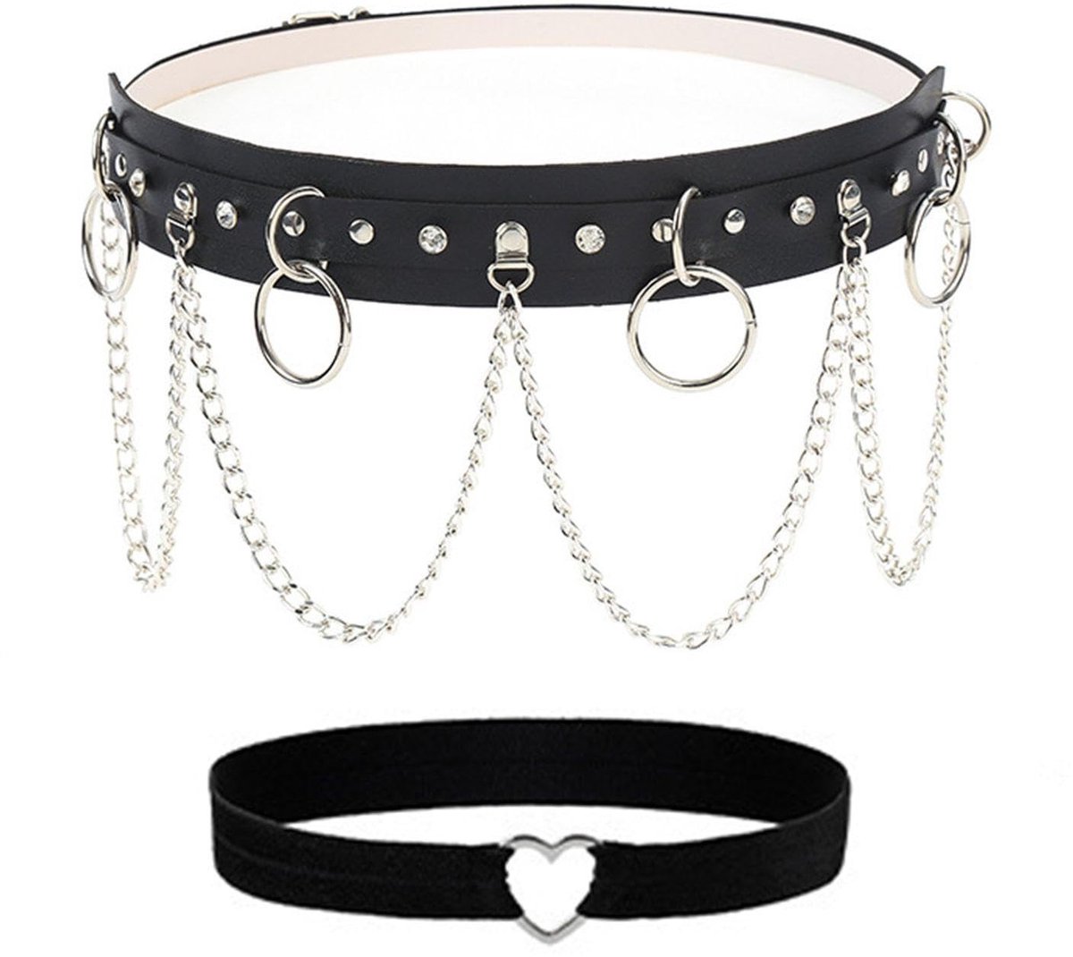 Allecto - Fashion riem - Meisjes sieraden - Creatief - Zwart - Persoonlijk - Modeaccessoire - Vrouwelijke riem - Zwart model