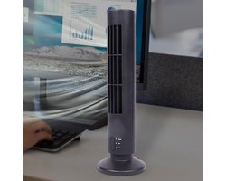 Torenventilator - Staande ventilator - Thuis koelen - Oscillerend ontwerp - 343 cm - Zwart
