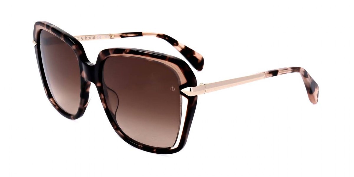 Rag & Bone RNB1059/G/S Beige havana 57/18/145 WOMAN Zonnebrillen