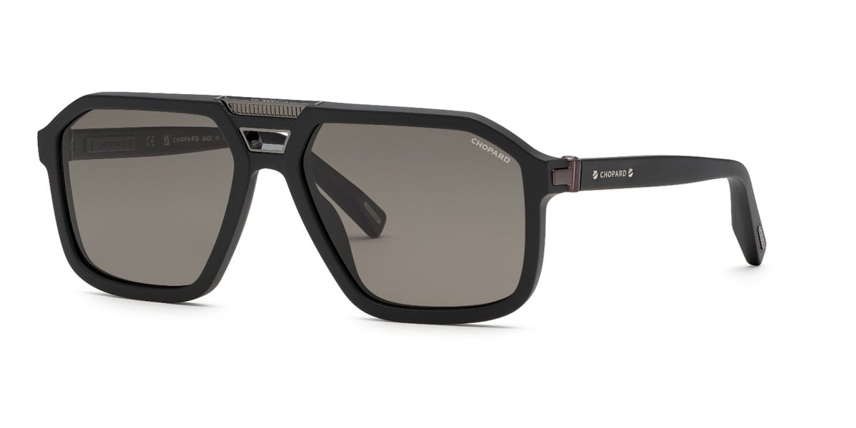 Chopard Sch374 62 Mm Gepolariseerde Zonnebril Zwart Smoke/CAT3P Man