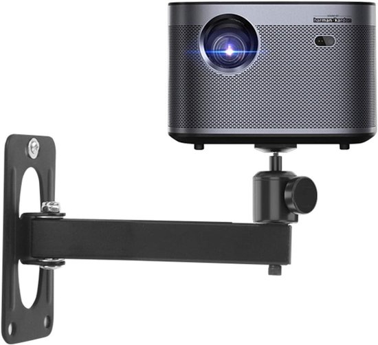 Beamer Muurbeugel 360° Draaibaar – Projector Wandhouder voor Camera’s en Webcam tot 3 kg Zwart