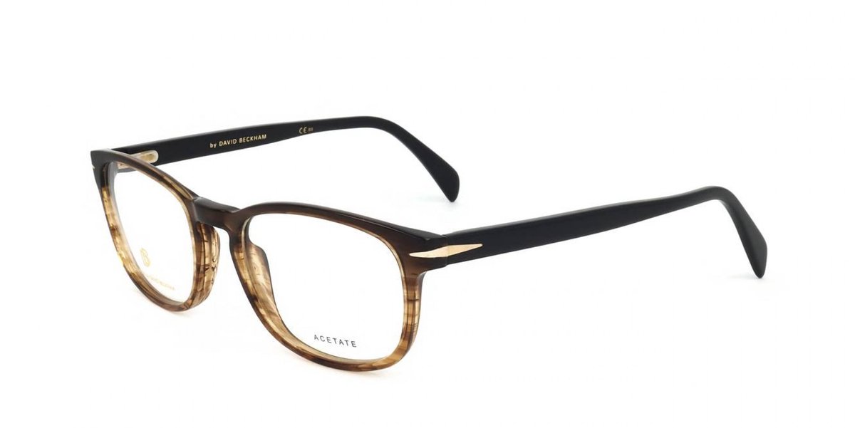 David Beckham DB 1064 Brown horn 52/20/145 MAN Brilmonturen