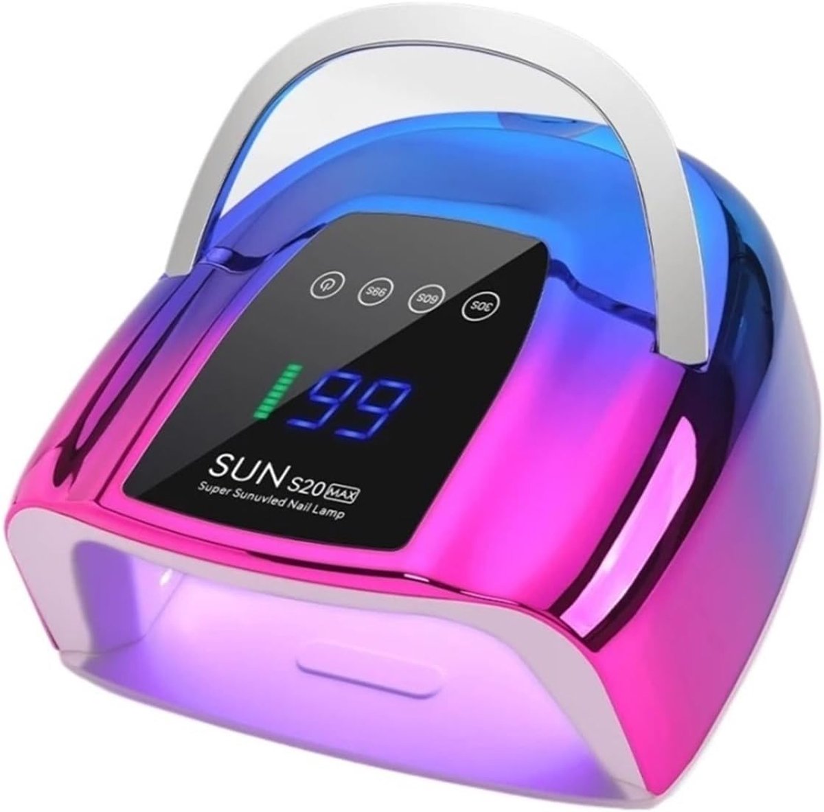 Draadloze UV Lamp - Nageldroger Gel - Thuis Manicure - Slimme Sensor Timer - 22x22x10 cm