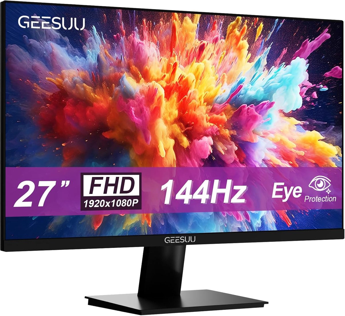 Computer Monitor - FHD Scherm - Gaming Entertainment - 144Hz Verversingssnelheid - 27 Inch - Zwart
