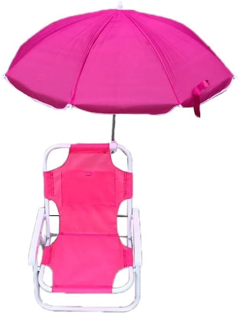 Opvouwbaar Kinderbedje - Campingstoel Kind - Buiten Ontspannen - Verdikt Staal - 50 kg draagkracht - Rood
