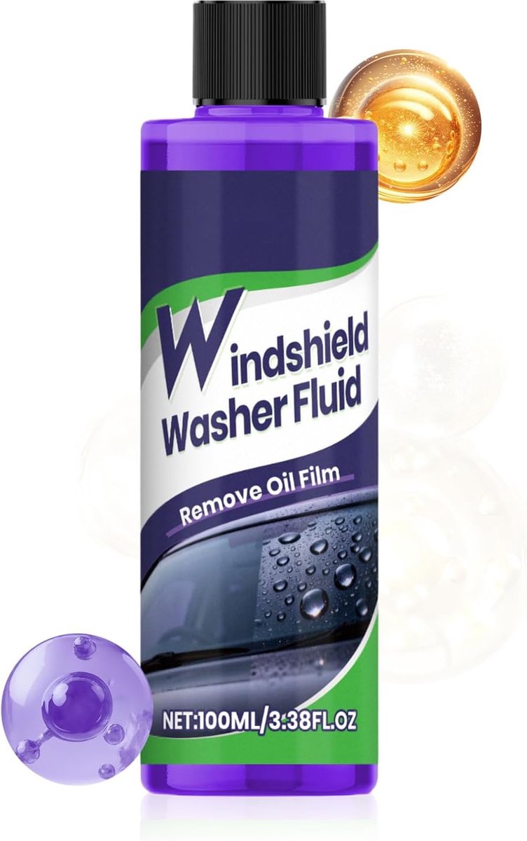 Ruitenwisservloeistof Voorruit - Glas Reiniger - Voertuig Onderhoud - Efficiënte Vuilverwijdering - 100 ml