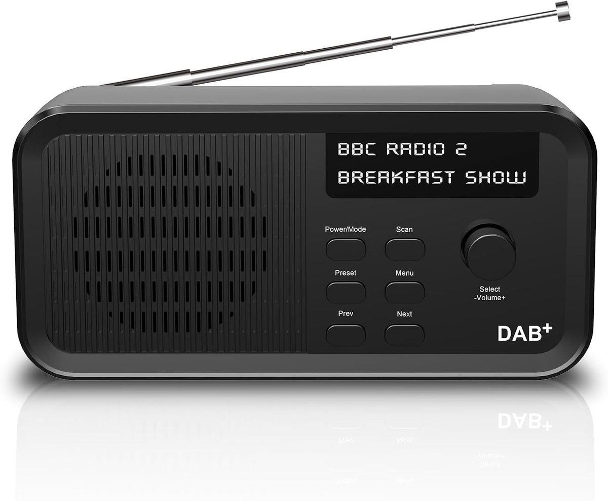 Draagbare Radio - Digitale Keukenradio - Muziek Luisteren - Bluetooth 5.1 Connectie - 20x6x8 Centimeter
