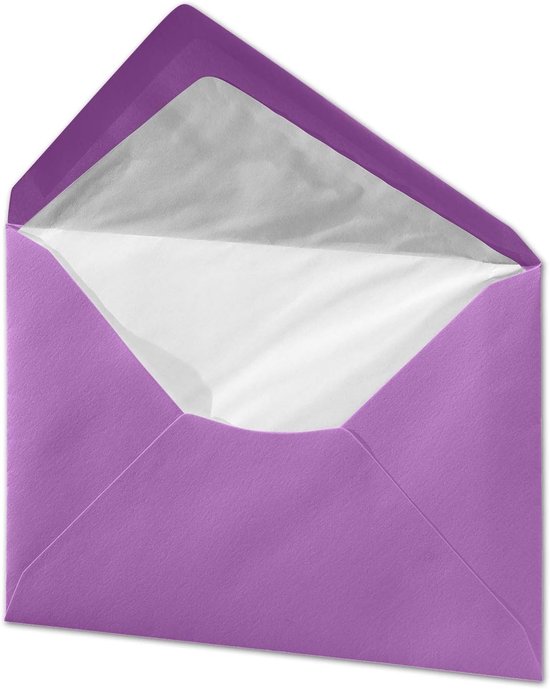 C6 Enveloppen Met Goudfolie Binnenvoering – 162x114 Mm – Zwart – 50 Stuks – Natte Lijmrand – Luxe Uitstraling