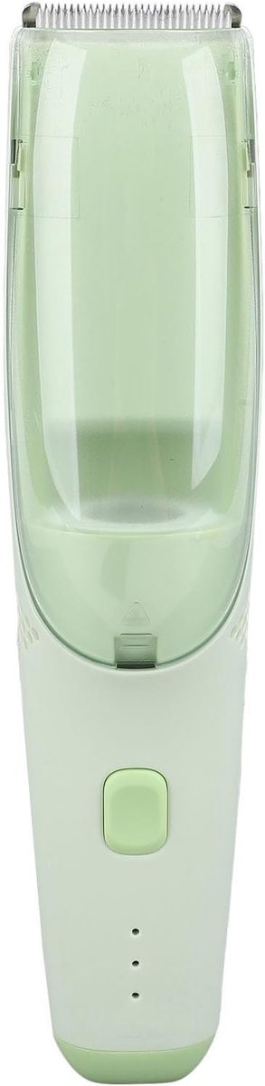 Baby Haar Klipper - Kinder Tondeuse - Veilig Haar Knippen - Met Vacuüm Opvang - 21 x 4.5 cm - Groen