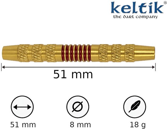 Softdart Soft Dart Pijlen Keltik Dragon Red 18 g — afbeelding 4