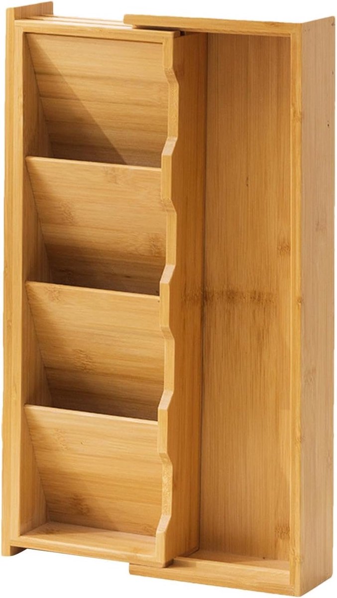 Lade Organizer - Bestekbak - Keuken Lades - Duurzaam Bamboe - 40x14x6 cm - Natuurlijk