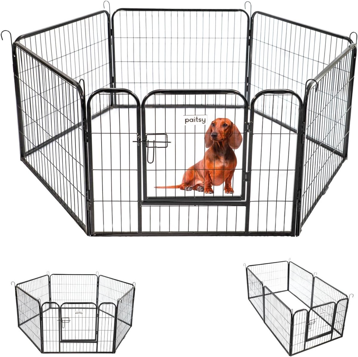 Modulaire Hondenren en Puppy Omheining - 6 Panelen Binnen & Buiten - Opvouwbaar