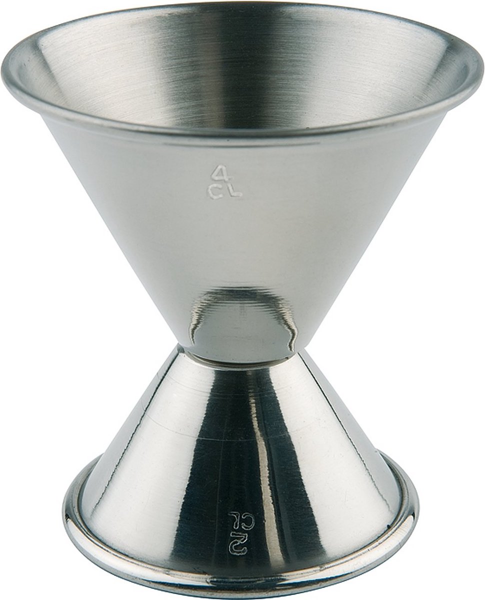 RVS Maatbeker Dubbelzijdig voor Cocktails en Shots (20ml/45ml)