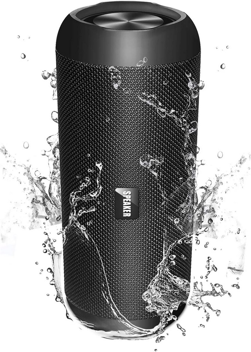 Draagbare Bluetooth Speaker 30W met 360° HD Stereo Geluid en 30 Uur Speeltijd (Zwart)