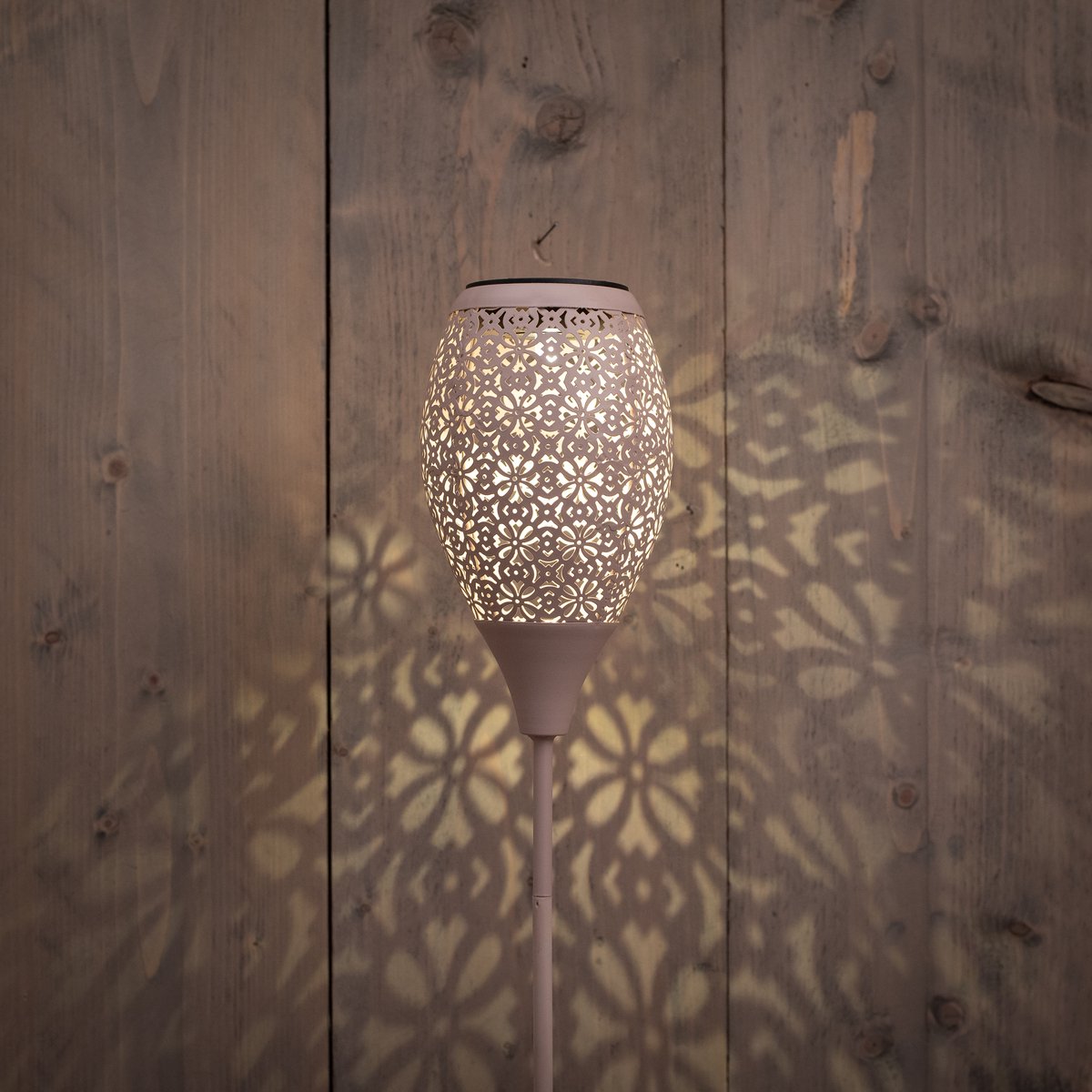 Annas collection - Solar fakkel metaal 78x10 cm zand