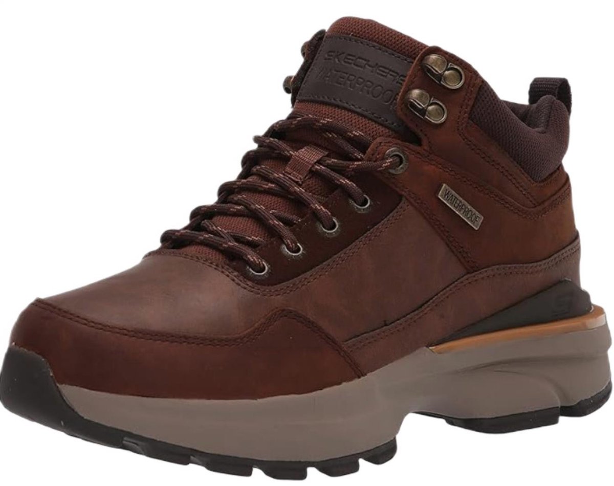 Skechers Ruskin heren wandelschoen Cognac Bruin