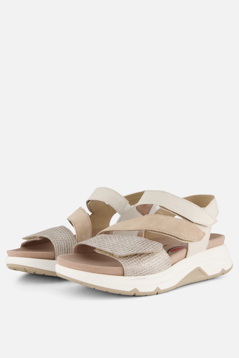 Gabor Rollingsoft Sandalen beige Leer - Maat 3