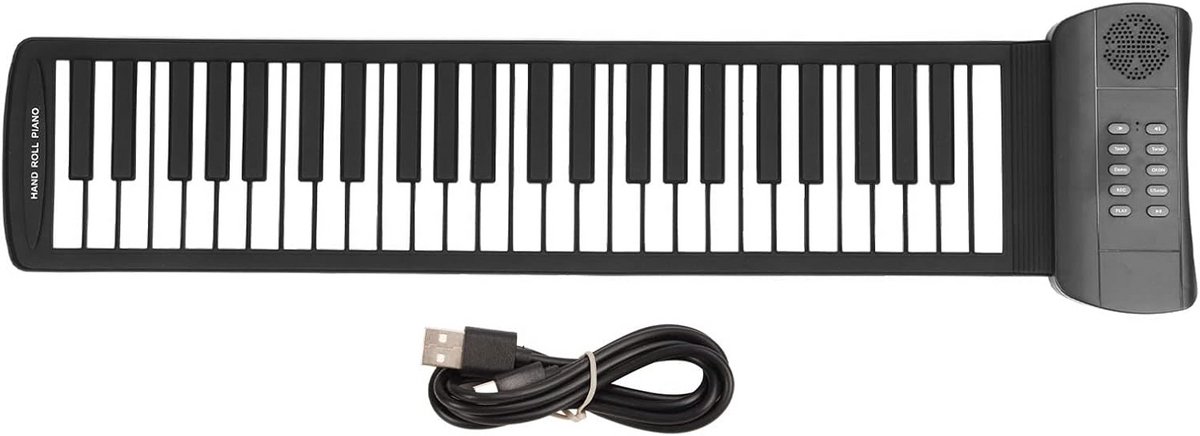 Draagbaar Opvouwbaar Piano Keyboard met 49 Toetsen - MIDI, USB en Batterijvoeding
